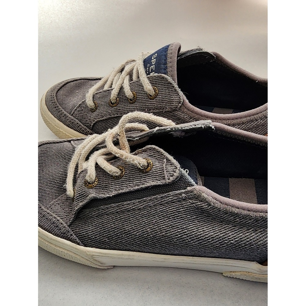 Sperry Shoes Boys Sz 12m Casual Canvas Sneakers - Gray - Picture 3 of 3